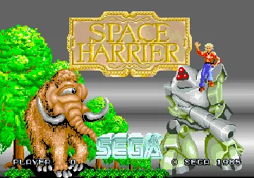 Space Harrier screen shot title